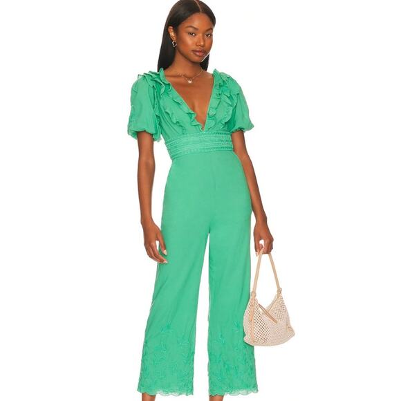 Majorelle Lala Jumpsuit in Spring Green NWOT Size Small - Picture 1 of 3